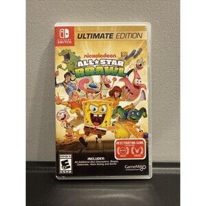 Nickelodeon All-Star Brawl Ultimate Edition Switch Case & Cartridge